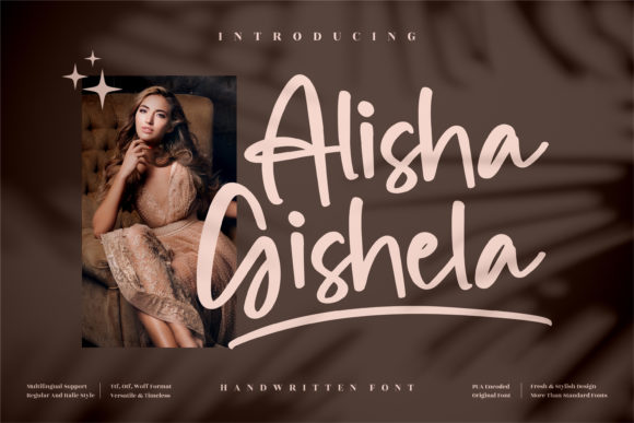 Alisha Gishela: Elegant Handwritten Font