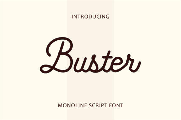 Buster Font: Vintage Handwritten Style