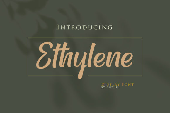 Ethylene: A Timeless Handwritten Font