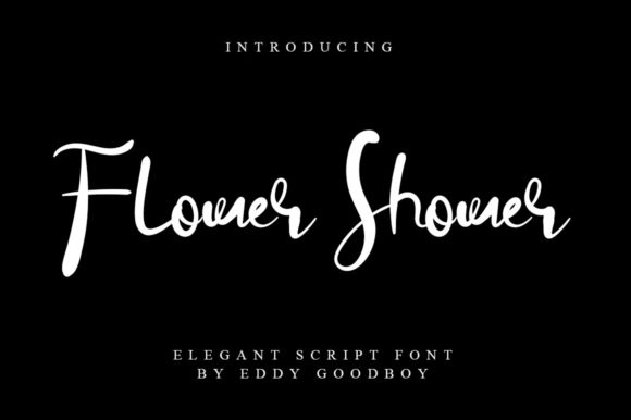 Flower Shower Font for Elegant Design