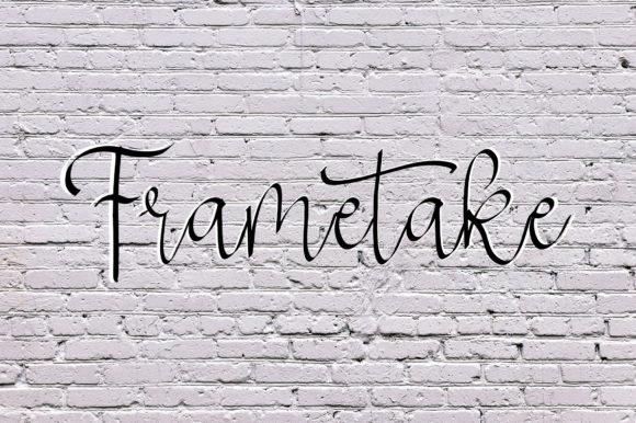Frametake: A Whimsical Script Font