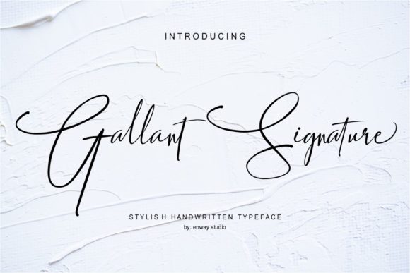 Gallant Signature: A Flowing Script for Elegant Design
