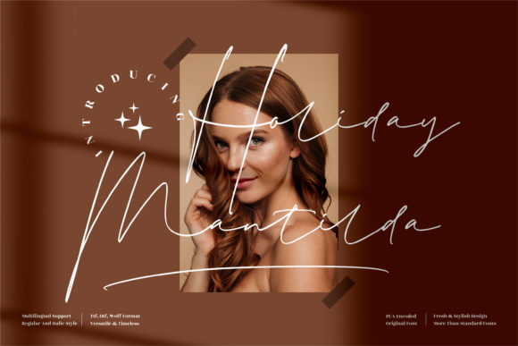 Holiday Mantilda Font for Elegant Branding