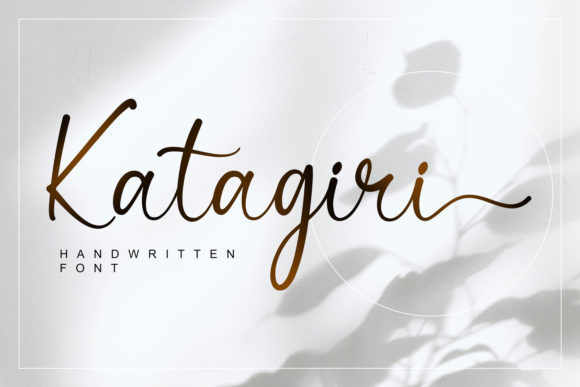 Katagiri: A Luxurious Handwritten Font