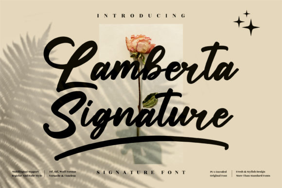 Lamberta Signature: A Font for Elegant Branding