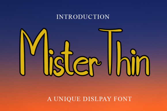 Mister Thin Font Review