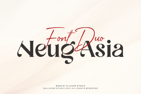 Neug Asia: A Serif Font for Creative Marketing