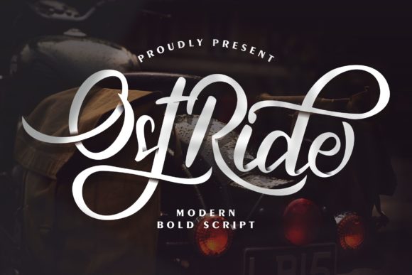 OstRide: A Script Font for Creative Makers