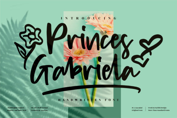 Princes Gabriela: A Handwritten Font for Creative Projects