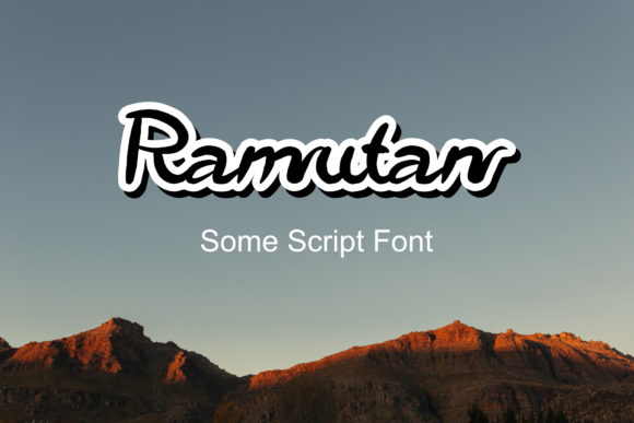 Ramutan: A Stylish Script Font for Creators