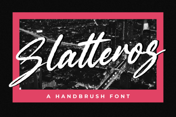 Slatteros: A Brushed Script Font for Makers