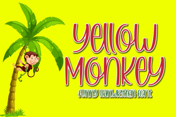 Yellow Monkey Font for Creative Projects